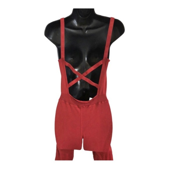 Free People FP‎ movement brick reddish brown Good karma onesie jumpsuit size M/L - Picture 1 of 10